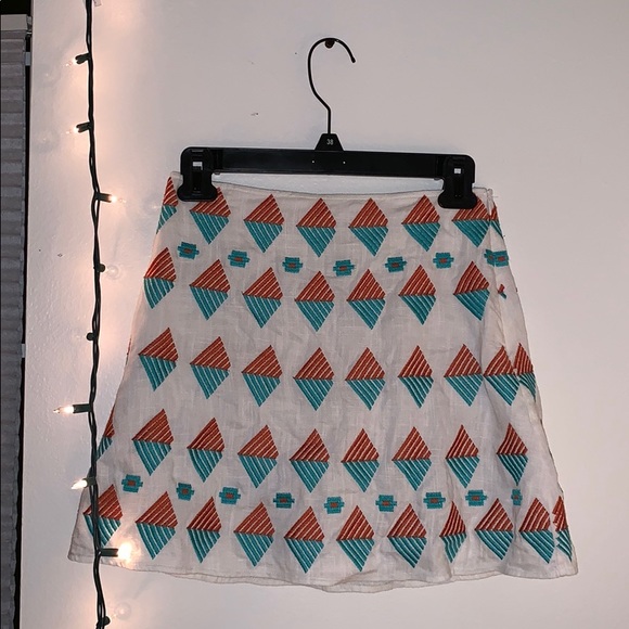 White & Colorful Skirt - Picture 1 of 1